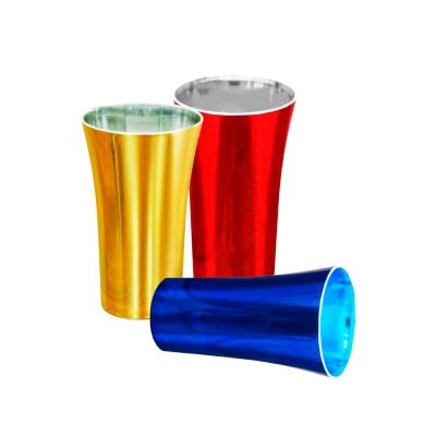 Copos personalizado, Canecas personalizada, Long drink personalizado - Copo Space metalizado colorido