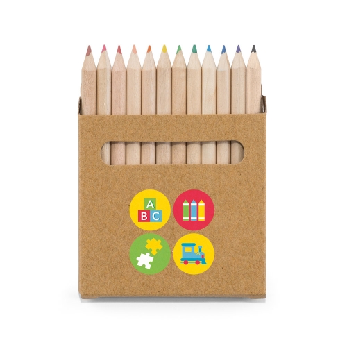Canetas personalizadas, lapiseiras personalizadas e lápis personalizado - Lápis de cor (CX c/ 12 unidades)