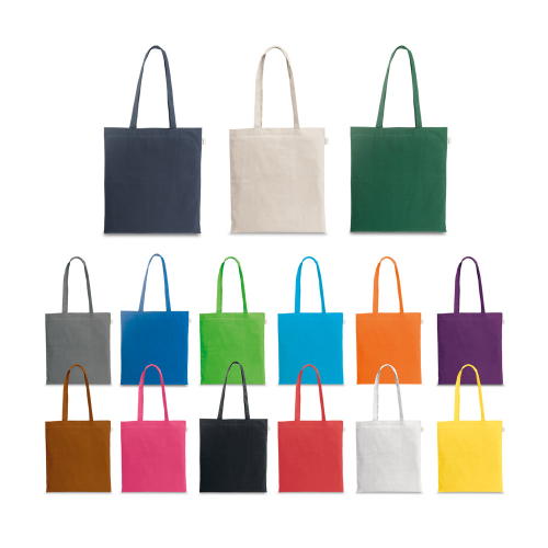  Sacola em algodão reciclado e poliéster reciclado sem tingimento (140 g/m²)