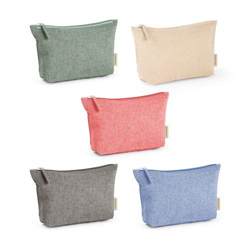 Necessaire personalizada - Bolsa multifunções em 70% algodão reciclado e 30% poliéster reciclado (140 g/m²)