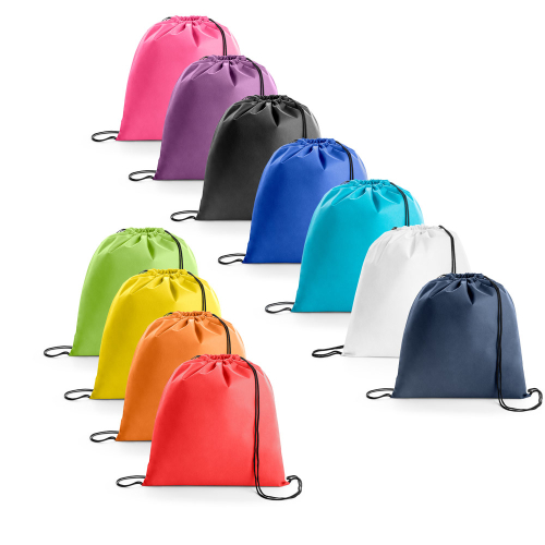 Mochilas personalizadas, mochilas femininas, mochila masculina, mochila para notebook 
 - Sacola tipo mochila em non-woven (80 g/m²)