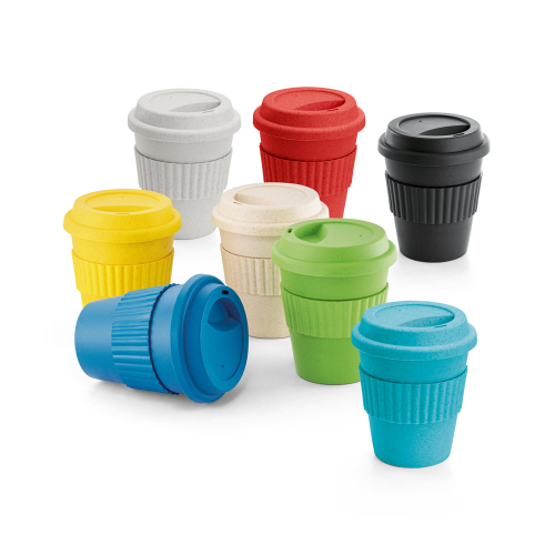 Copos personalizado, Canecas personalizada, Long drink personalizado - Copo de viagem em fibra de bambu (60%) e PP (40%)