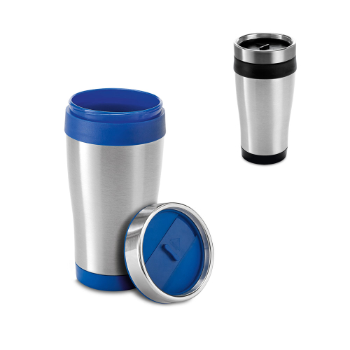 Copos personalizado, Canecas personalizada, Long drink personalizado - Copo térmico em aço inoxidável e PP 420 mL