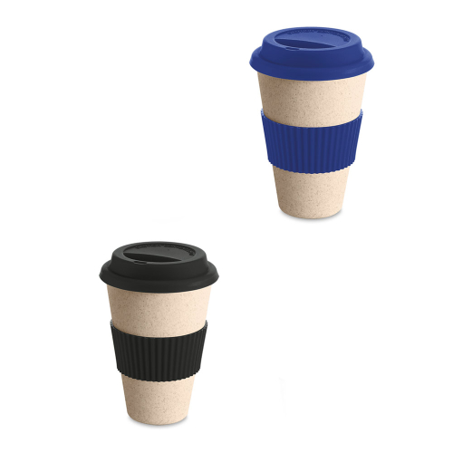 Copos personalizado, Canecas personalizada, Long drink personalizado - Copo para viagem em fibra de bambu, casca de arroz e melamina 450 mL