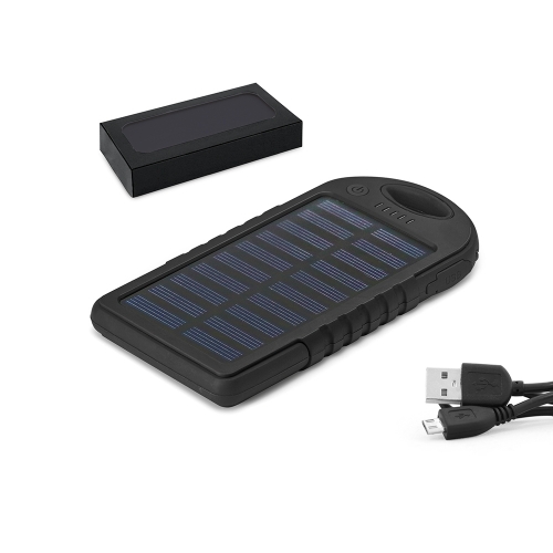 Brindes eletrônicos personalizados - Powerbank  energia solar