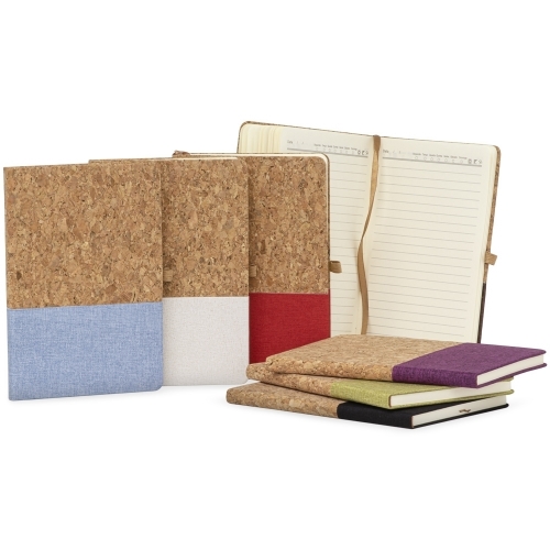 Cadernos personalizados, caderno customizados, capas de cadernos personalizadas - Caderneta Cortiça