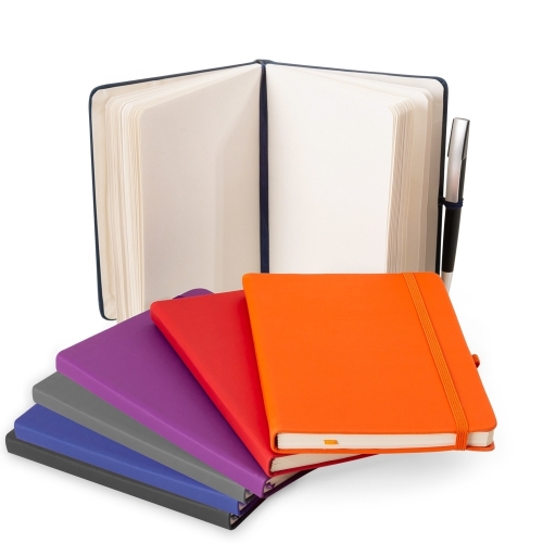Cadernos personalizados, caderno customizados, capas de cadernos personalizadas - Caderneta Emborrachada com Porta Caneta