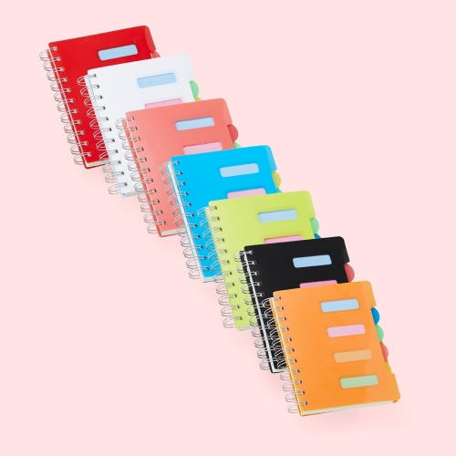 Cadernos personalizados, caderno customizados, capas de cadernos personalizadas - Caderno Pequeno com Divisórias