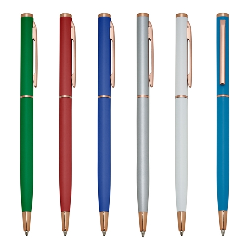 Canetas personalizadas, lapiseiras personalizadas e lápis personalizado - Caneta Semimetal - A1802F