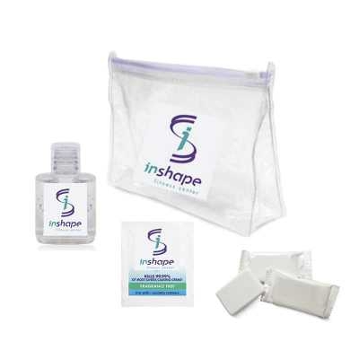  - Kit Higiene Pessoal Personalizado com Álcool gel e sabonete
