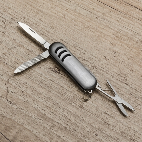  - Mini Canivete de Metal 3 Funções