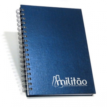  - Caderno Escovado Azul 17×24 cm